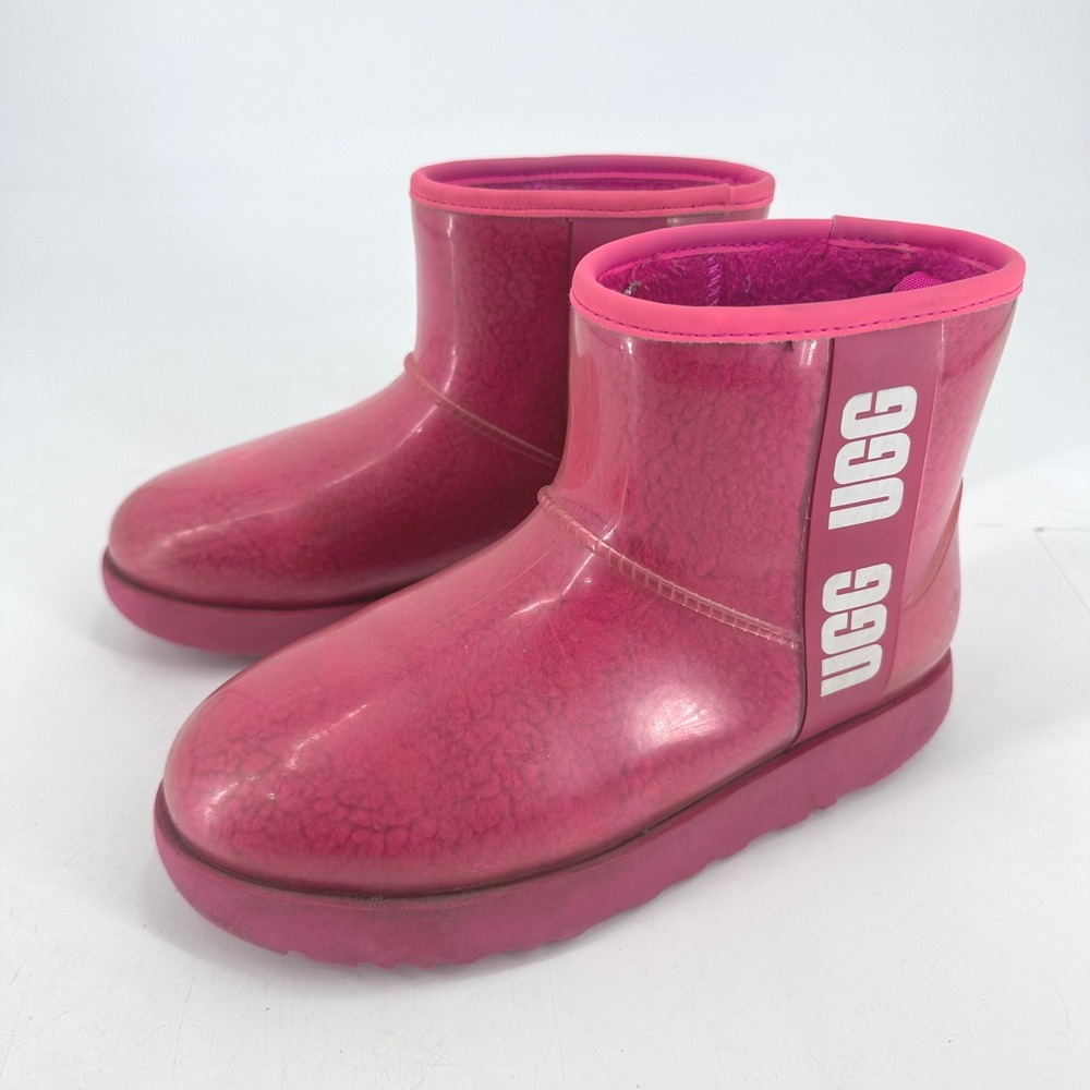 UGG Australia‎ Women's Pink Jelly Rain Boots Size 7